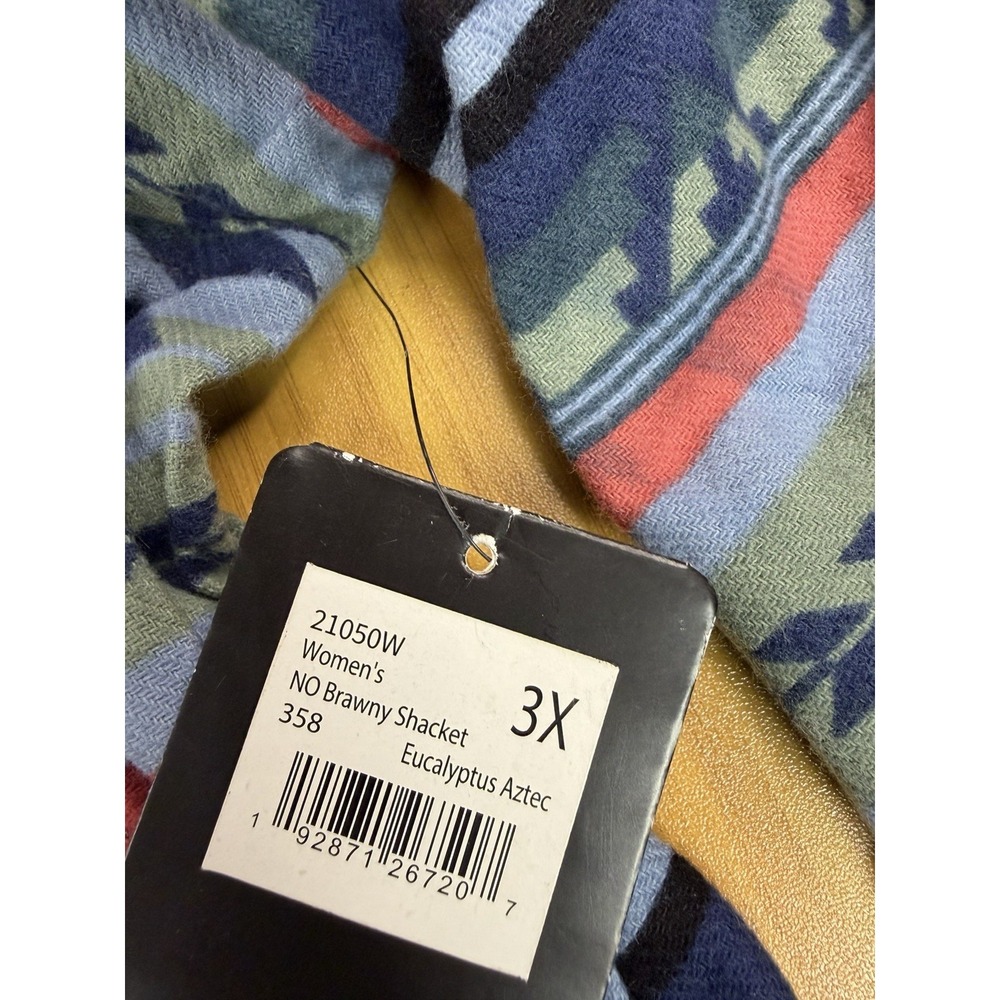 Noble Outfitters Shacket Women 3XL Brawny Aztec Southwest Shirt Jacket Flannel - Picture 4 of 7